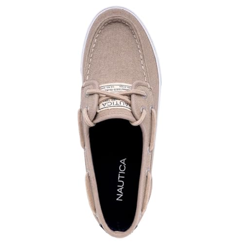 Image of Nautica Men's Casual Boat Shoes, Moc-Toe Loafers with Cushioned Insole, Deck Fashion Sneaker