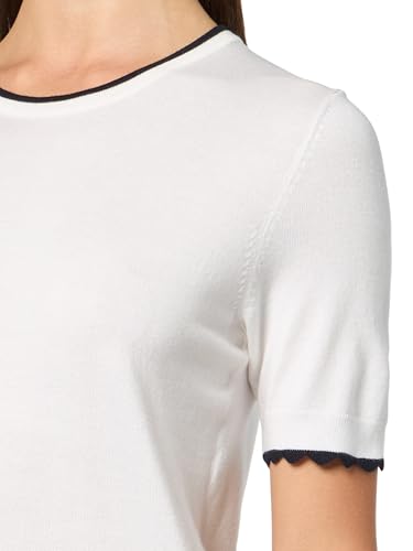 Image of Nautica Women's Crew Neck Solid Short Sleeve Sweater