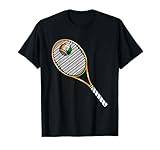 Tennis Racket And Ball Flag Of India T-Shirt