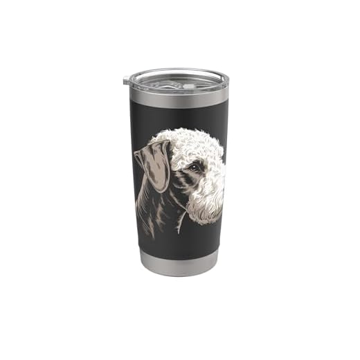 Mom Dad of a Bedlington Terrier Dog Owner Hiking Lover Stainless Steel Insulated Tumbler
