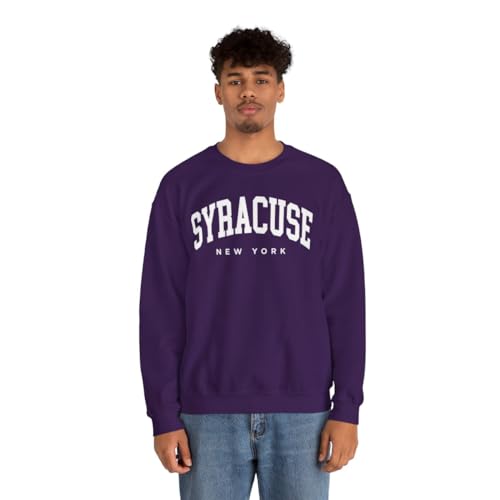 Syracuse New York Adult Unisex Crewneck Sweatshirt3
