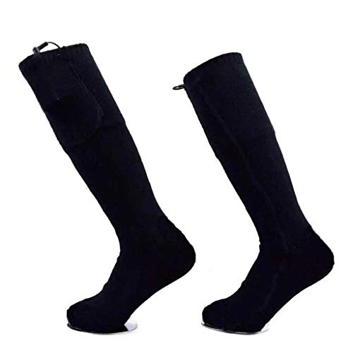 Heated Socks, Cnebo Unisex Winter Socks Rechargeable Battery Heating Socks for Outdoor Skiing