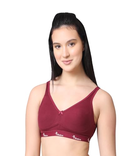 Image of Pack of 1 Non Padded Wire Free Seamless Full Coverage Sports Bra