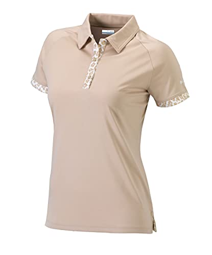 Polo de golf Columbia Omni-Wick pour femme, haut de sport respirant à col rond en maille