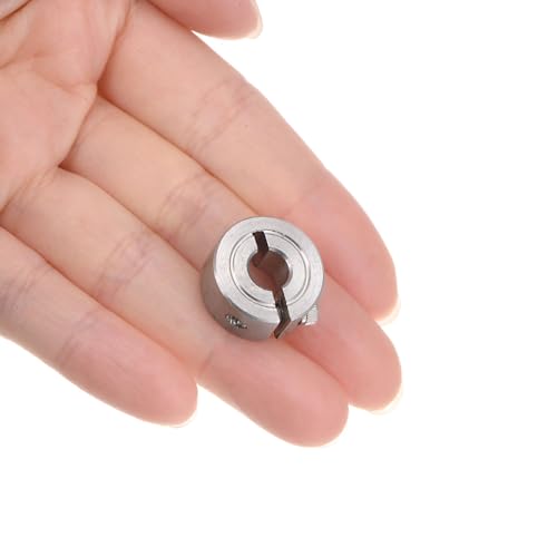 QUARKZMAN 2 Stück Stellringe 1/4 Bohrung 11/16 AD 5/16 Breite Wellensicherungsring Tiefenanschlagringe für Rad Schubkarre Axle Getriebe Montagen CNC Maschine Werkzeuge Industrie
