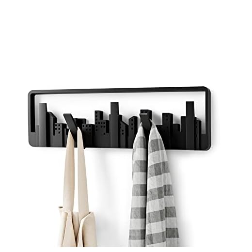 Umbra 318190-040 Percha de pared Skyline Multi Negro