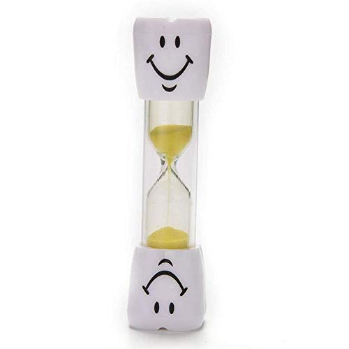Uteruik Minuterie de Brosse à Dents pour Enfants 3 Minutes minuterie de Sable Violet pour brosser Les Dents des Enfants Smiley sablier Mini sablier, 1pcs (Style-4) Cover