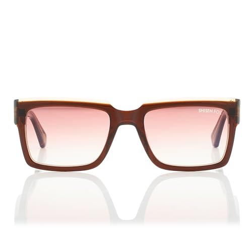 Image of Shisen Fox KOKORO Polarized 2.0 Unisex Sunglasses | Stylish Rectangular Design | Polarized Lenses | Premium Acetate Frames | Sunglasses for Men | Superior Comfort