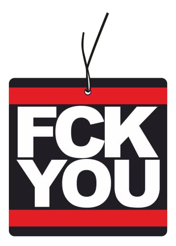 2 x albero profumato con motivo FCK YOU, distributore di profumo auto, deodorante per auto, deodorante, ciondolo profumato per auto