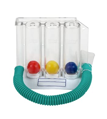 Respirometer 3 Ball Lung Exerciser Respiratory Exerciser Spirometer-Pack of 1