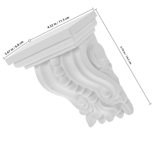Applique sculptée en polyuréthane blanche Zerodeko 11,5 cm - 2