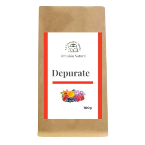 Infusión Depurate Drenante 100 g – Con Pu Erh, Mate y Ortiga – Arándano, Caléndula y Frutos Rojos | Bienestar y Ligereza Diario | La Tetera de la Abuela