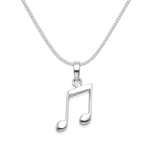 Broche de plata de ley Semi araña lámpara de techo - Collar con colgante en forma de música -...