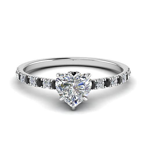 Image of Choose Your Gemstone Hidden Halo Petite Diamond CZ Ring Sterling Silver Heart Shape Halo Engagement Rings Everyday Jewelry Wedding Jewelry Handmade Gifts for Wife US Size 4 to 12