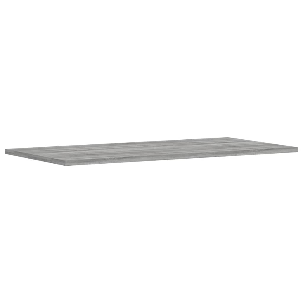 Wandregale 4 STK Grau Sonoma 80x40x1,5 cm Holzwerkstoff, Robustes Regalsystem für Wohnzimmer Büro Keller, multifunktionales Steckregal zur Aufbewahrung und Ordnung