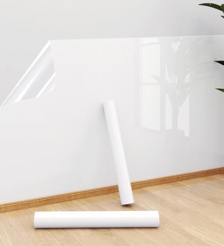 فيلم حماية الحائط الشفاف لحماية الحائط لفة بلاستيكية لاصقة ذات ظهر لاصق أغطية شفافة لاصقة صفائح لاصقة 30 سم × 300 سم فيلم فينيل مقاوم للماء والزيت للأثاث وغطاء الكتب وملصقات المطبخ