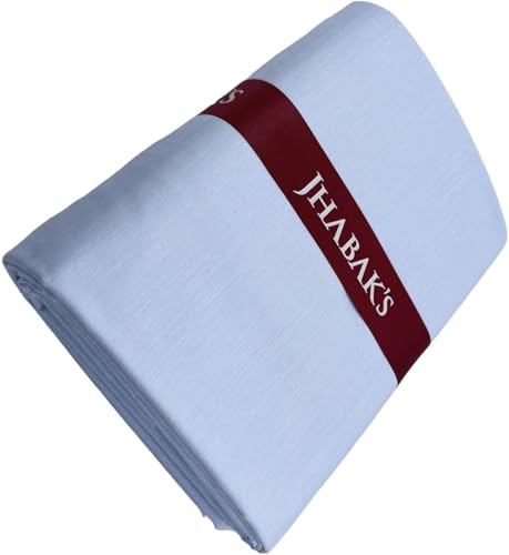 Image of JHABAK'S Unstitched Cotton Blend Solid Shirt & Trouser Fabric - 2.25 m Shirt Cloth - 1.20 m Pant Piece