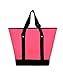 Everest Luggage Deluxe Shopping Tote, Hot Pink/Black, Hot Pink/Black, One Size