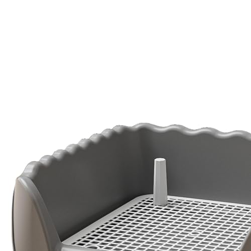 Toilettes pour chien faciles à nettoyer avec support pour tapis absorbants gris - 6