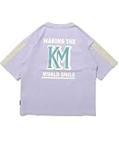 [KRIFF MAYER] Tシャツ 半袖 多機能 アクティブ プリント キッズ ジュニア 子供服 男女兼用 130 パープル