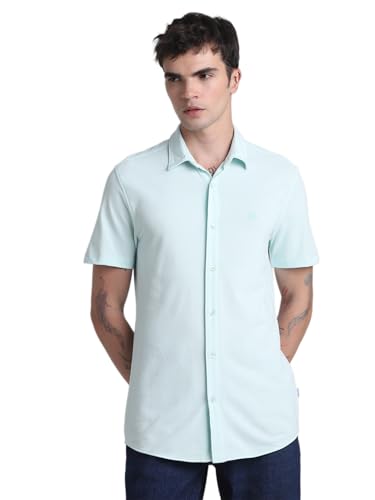 Image of JACK & JONES Men's Cotton Solid Slim Fit Shirt