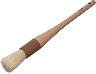 Carlisle 4038000-E Sparta Round Basting/Pastry Brush with Boar Bristles, 1"