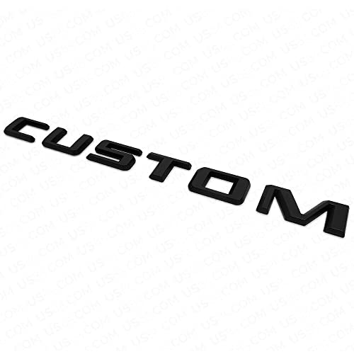 Image of 1Pc 2019-2023 Silverado 1500 Tailgate Custom Letter Logo Emblem 3D Badge Nameplate Replacement for Silverado (Matte Black)