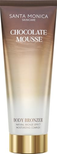 Santa Monica Skincare Chocolate Mousse, Crema Viso E Corpo Abbronzante E Idratante, Rivitalizza, Idrata E Tonalizza La Pelle, Adatto A Tutti I Tipi Di
