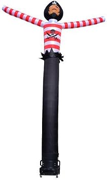 LookOurWay Air Dancers Wacky Waving Inflatable Tube Man Set - 20 Feet Tall Inflatable Dancing Man with Blower for Business Advertising - Character Themed - Pirate