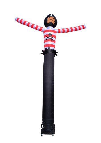 LookOurWay Air Dancers Wacky Waving Inflatable Tube Man Set - 20 Feet Tall Inflatable Dancing Man with Blower for Business Advertising - Character Themed - Pirate