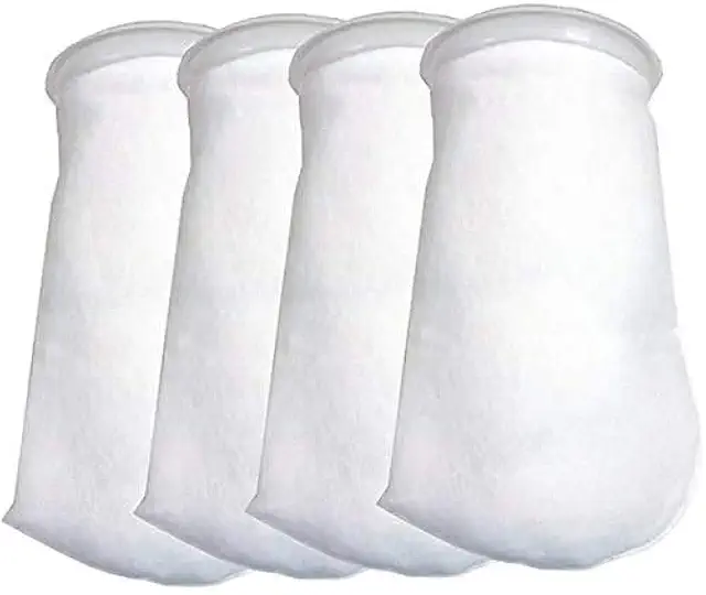 Namvo 4pcs 200 Micron Aquarium Filter Socks - Reusable Marine Tank Bags