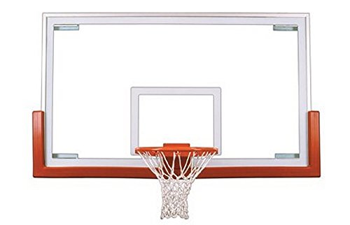 First Team Victory Upgrade Package Steel-Glass Gymnasium Backboard44; Rim & Pad Upgrade Package- Gold