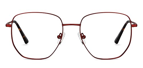 Image of VINCENT CHASE EYEWEAR Zero Power Cut & Antiglare Computer Eyeglasses | Square For Men & Women | Medium | VC E13789