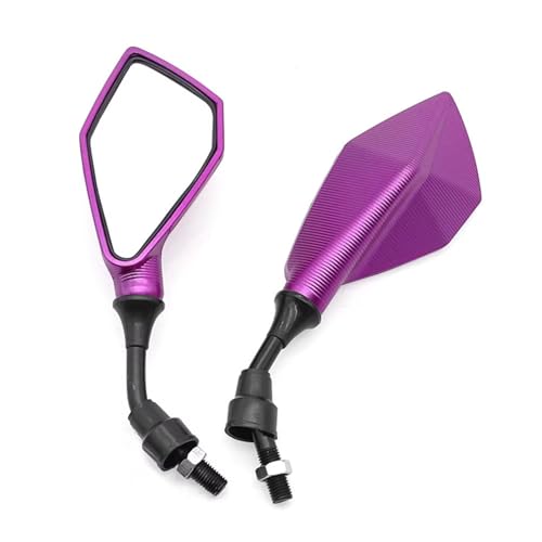 Rétroviseurs moto 10mm anti-vibration pour éliminer les angles morts