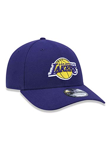 BONE 9FORTY NBA LOS ANGELES LAKERS 9FORTY TEAM COLOR ABA CURVA SNAPBACK ROXO New Era