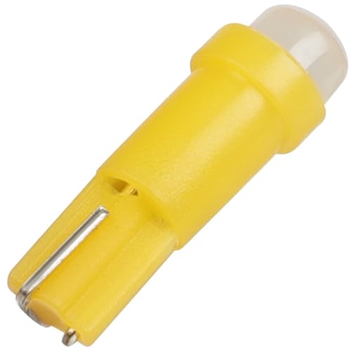 LBRST 10 x T5 Yellow Instrument Lights 10 x T5 74 73 2721 Twist Lock Socket 12V/24V-20MA-8LM
