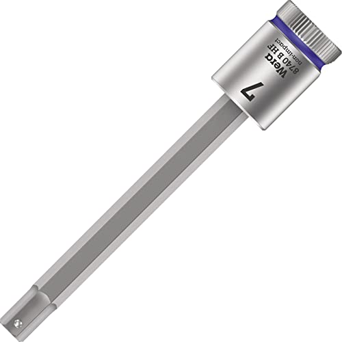 Wera 05003038001 8740 B HF Zyklop Bitnuss mit 3/8 Zoll-Antrieb mit Haltefunktion, 7, 0 x 100, 5 mm
