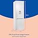 Russell Hobbs Fridge Freezer Freestanding Frost Free with Water Dispener Reversible Door, Adjustable Thermostat & Feet, 70/30 279L, 180cm High, LED Light, 2 Year Guarantee White RH180FFFF551E1WWD