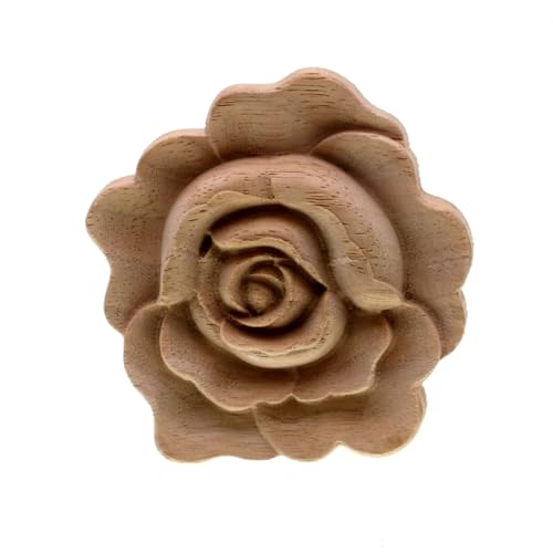 Patrón de madera tallada de 1PC con flores para decorar puertas de gabinete 4