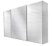 Produktbild Rauch Schwebetürenschrank Quadra in Alpinweiß BxHxT 62x230x315cm