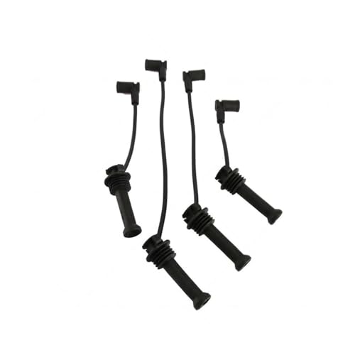 4 Pcs Ignition Plug Wire HT Lead Coil Set Compatible With Focus 1.6 TI 1.6 1.4 1.6 16V 1.4 PROSPARK Spark Plug OES530