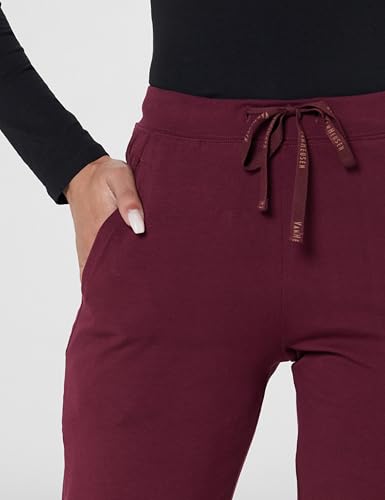 Image of Van Heusen Women's Cotton Lounge Pants | Drawstrings & Side Pockets | Cotton Stretch | Smart Tech Finish| Everyday Pyjamas | At Home Pyjamas | Style 55303