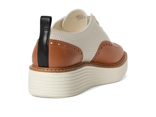 Cole Haan Cole Haan Womens Originalgrand Platform Oxford, Pecan/Ivory, 8.5-B US