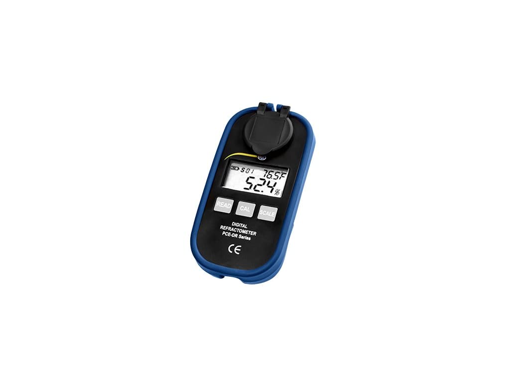PCE Instruments, PCE‑DRU 1 Handheld Digital Refractometer, Measures 0–51% Urea / 1.3330–1.4056 nD, with Automatic Temperature Compensation & IP65 Housing
