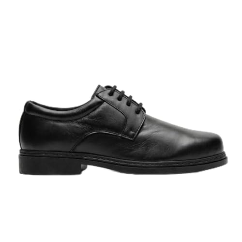 NOESLOMISMO BY DILEMA Zapatos Vestir Hombre Piel Cuero Oxford con Cordones - Zapatos Traje Elegantes y Cómodos para Boda - Suela Resistente, Horma Ancha y Diseño Brogue Moderno