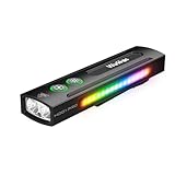 Wurkkos HD01 Pro Linterna Recargable, edc Linterna con luz blanca, 365nm Luz UV, Luz Verde, Luz RGB, 1200 Lumens Linterna Plana, Luz de Bolsillo para Exteriores, Detección de Orina de Mascotas