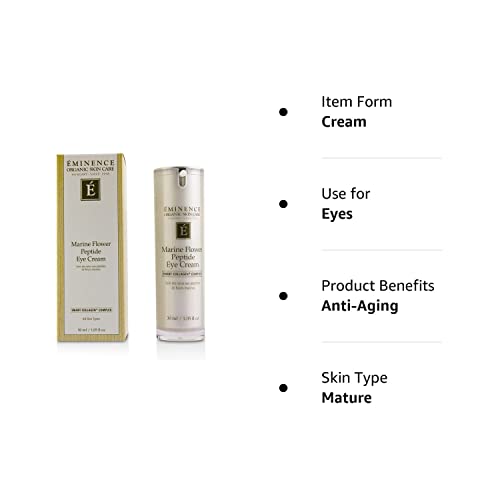 Eminence Organic Skincare Marine Flower Peptide, Eye Cream, 1.05 Ounce #TOP1
