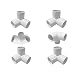 Sasonco 3 Way PVC Corner Fitting 3/4" PVC Elbow Corner Side Outlet Tee Fitting PVC Three Quarter Elbow Fittings for Furniture Grade,Greenhouse shed Pipe Fittings and Tent Connection 6pcs