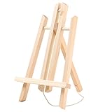 Wooden Easel, Foldable A Frame Wood Easel Adjustable Table Easel with Exquisite Packaging for Drawing, Oil Water Painting, Table Top Arts and Crafts (14 x 8 Inches) (1Pack)