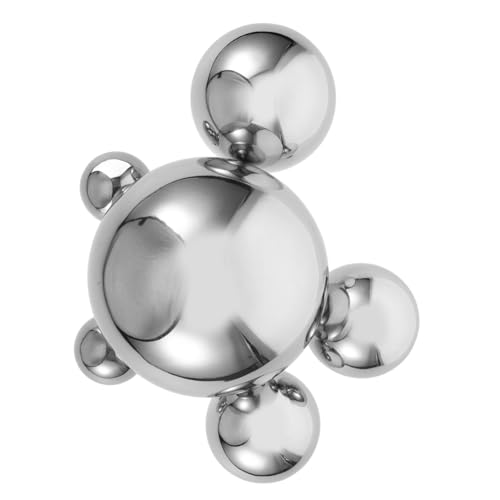 Parliky 6pcs Mirror Polished Stainless Steel Hollow Gazing Balls Reflective Decorative Garden Spheres for Outdoor Patio Home Elegant and Versatile Ornaments Various